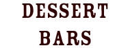 Dessert Bars